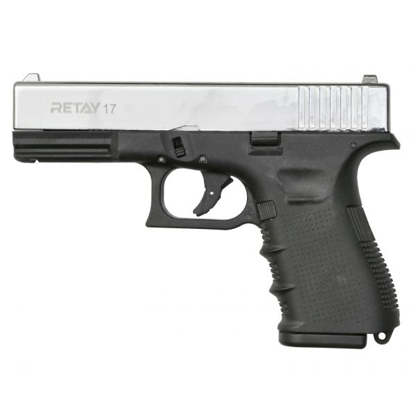 СХП Охолощенный пистолет Retay 17 Glock, кал. 9 мм, никель